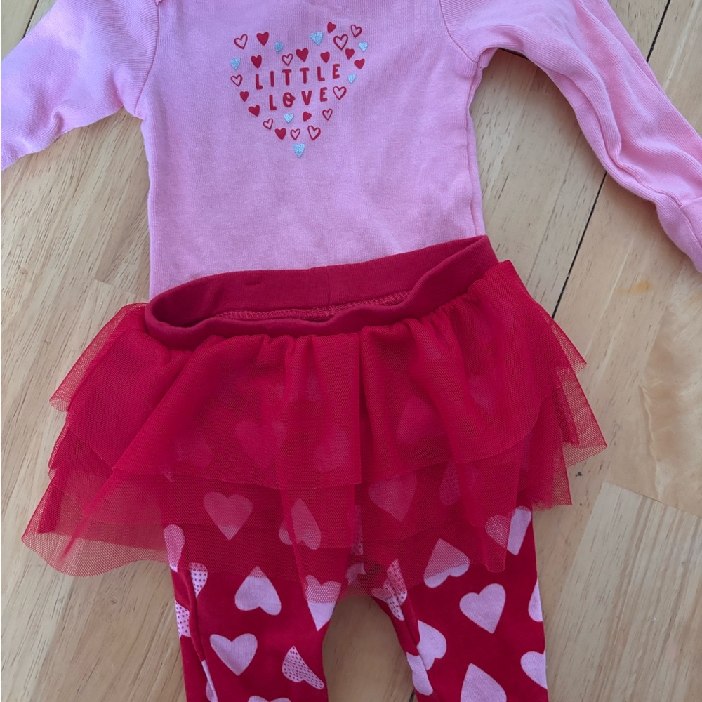 Pink and Red Heart Outfit